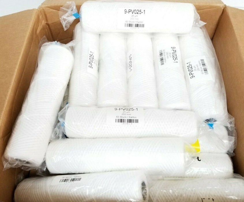 BOX OF 20 NEW PUTSCH MFG. 9-PV025-1 FILTER ELEMENTS 25 MICRON 250MM 2601628