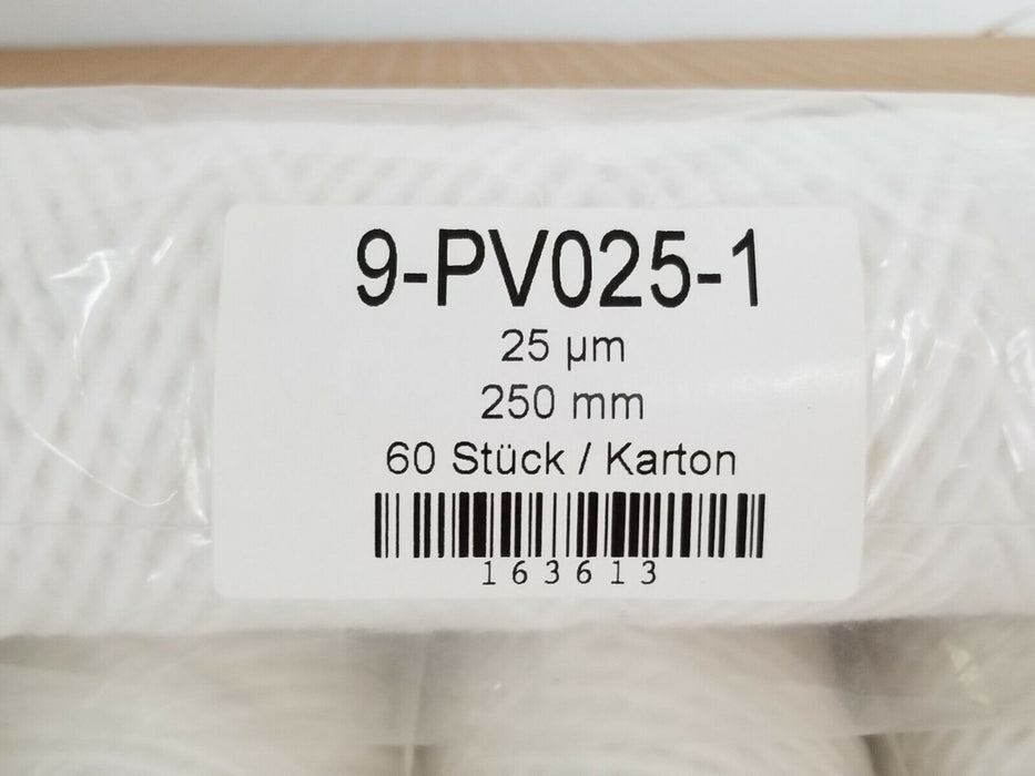 BOX OF 20 NEW PUTSCH MFG. 9-PV025-1 FILTER ELEMENTS 25 MICRON 250MM 2601628