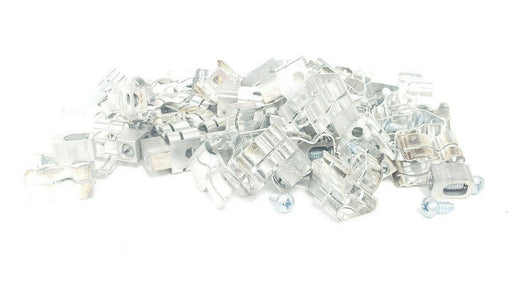 LOT OF 42 GENERIC 1A5737 TERMINAL LUG / FUSEHOLDER CLIPS 2-14 US AL7CU W/ SCREWS