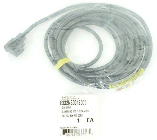 NEW BRAD HARRISON E332N30012000 DIN 43650 9.4MM (IND STD C) 250V AC/DC 3M 20/3