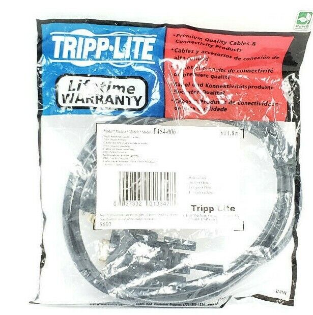 NEW TRIPP-LITE P454-006 CABLE P454006, 6FT, 9-POS.