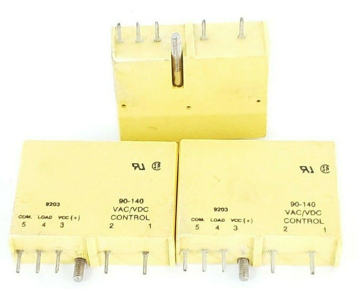 LOT OF 3 POTTER & BRUMFIELD IA5-5 RELAY MODULES IAC5, 90-140 VAC/DC