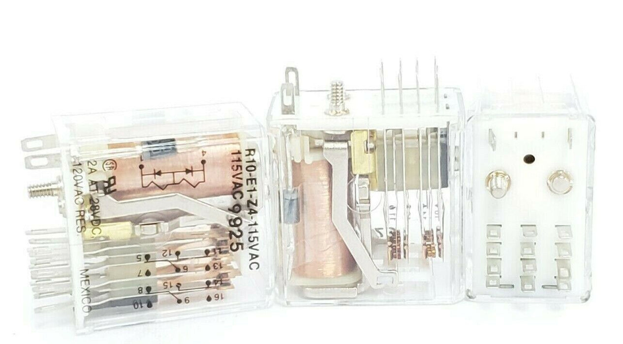 LOT OF 3 POTTER & BRUMFIELD R10-E1-Z4-115VAC RELAYS R10-E1-Z4 115VAC