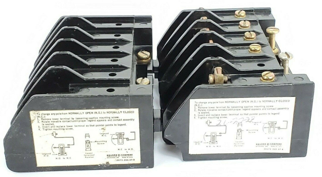 LOT OF 2 SQUARE D 8903-LLO-30 LIGHTING CONTACTOR ASSEMBLIES 8903LLO30, SER. B