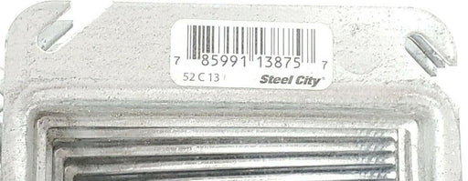 LOT OF 18 NEW STEEL CITY 52-C-13 4" SQUARE 1/2" RAISED COVERS 52C13