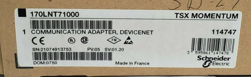 NIB SCHNEIDER / SQUARE D 170LNT71000 DEVICENET ADAPTER W/ 170AEW34000 BASE