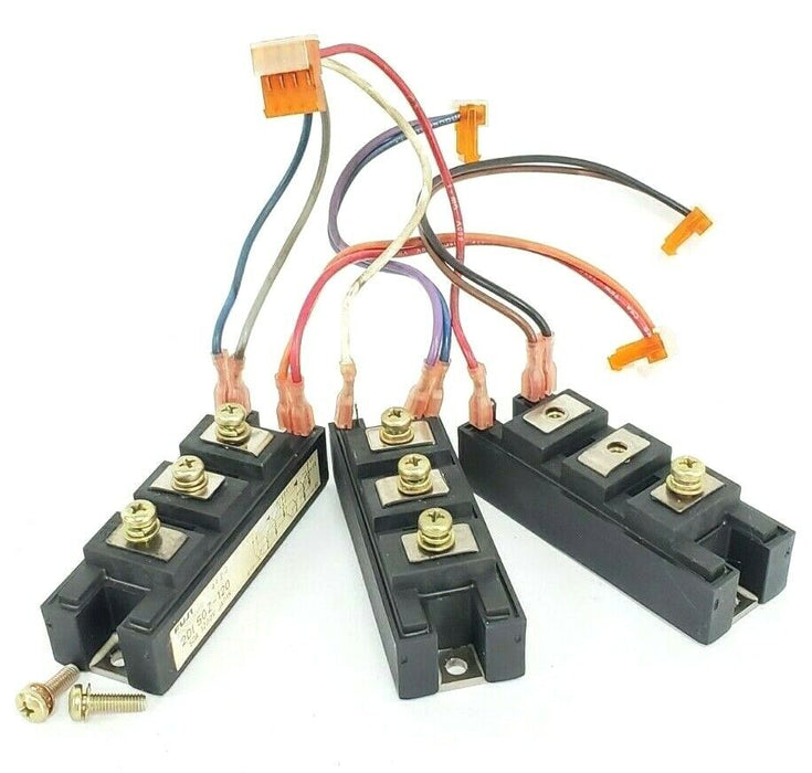 LOT OF 3 FUJI ELETRIC 2DI50Z-120 TRANSISTOR BLOCKS 50A 1200V, 2DI50Z120