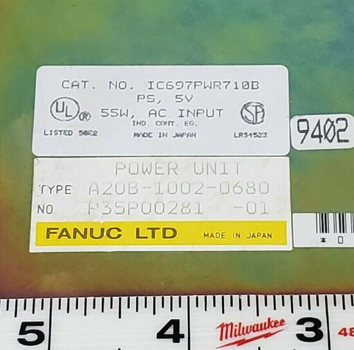 FANUC IC697PWR710B BASE PLATE FOR POWER UNIT A20B-1002-0680