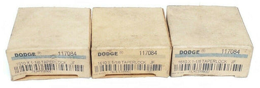 LOT OF 3 NIB DODGE 117084 TAPERLOCK BUSHINGS 1610X1-1/8