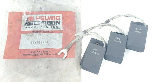 BAG OF 3 NEW HELWIG 13-621221 CARBON BRUSHES 13621221, 5410