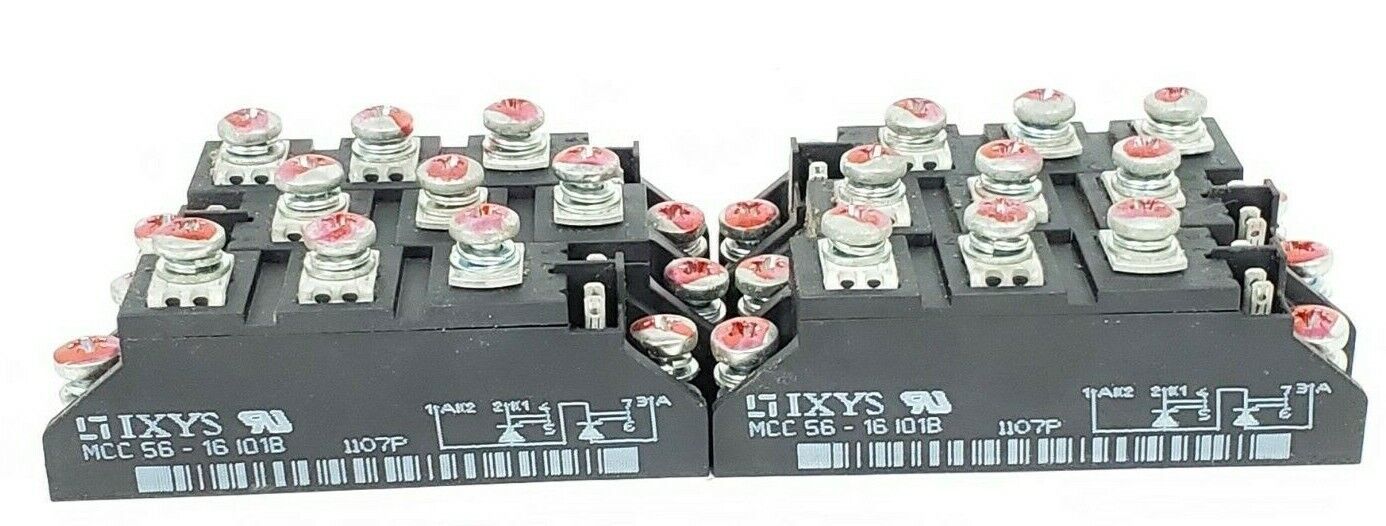 LOT OF 6 IXYS MCC56-16IO1B THYRISTOR MODULES 1700/1600V MCC5616IO1B