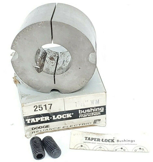 LOT OF 3 NIB DODGE 2517 TAPER-LOCK BUSHINGS 1-1/16 WM