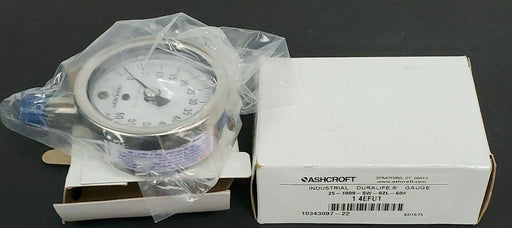 NIB ASHCROFT 25-1009-SW-02L-60# DURALIFE GAUGE 4EFU1, 10343097-22