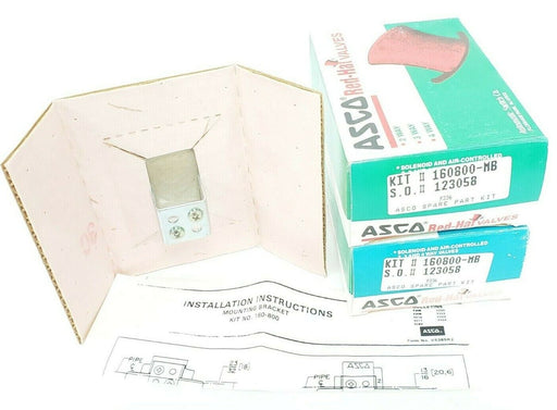 LOT OF 2 NIB ASCO 160800-MB SPARE PART KITS 160800MB