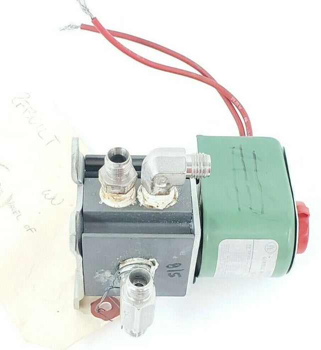 REBUILT ASCO 8340A 3 SOLENOID VALVE PIPE: 1/4'' VOLTS/HZ 110/50 120/60 8340A3