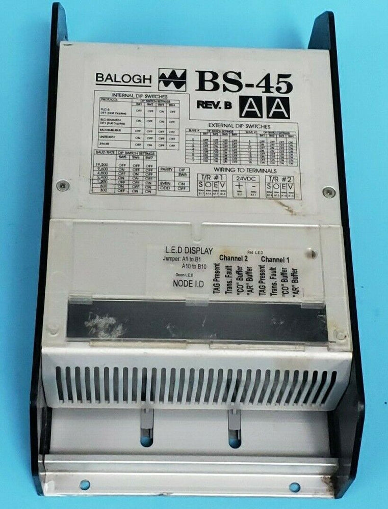 BALOGH BS-45AA SERIAL CONTROL UNIT REV. B HOUSING ASSEMBLY BS45AA