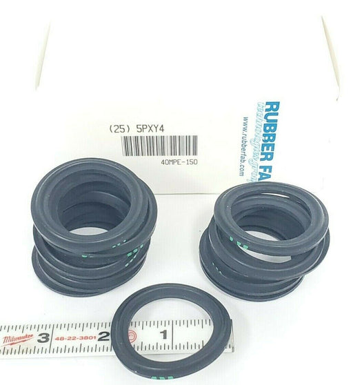 (15) NEW RUBBER FAB 40MPE-150 1.5" BLACK EPDM CLAMP GASKET 3 GREEN DOTS 5PXY4