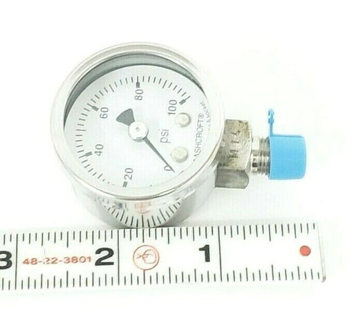 NIB ASHCROFT 40 1008S 01L 0/100 PRESSURE GAUGE P/N: 759426955295