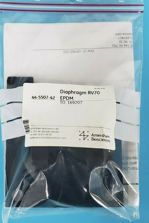 NEW AMERSHAM BIOSCIENCES 44-5507-42 DIAPHRAGM RV70 EPDM TO: 169207