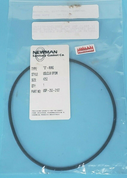 NEW NEWMAN USP-252-2107 TYPE: 0-RING STYLE: USLCLVI EPDM SIZE: # 252