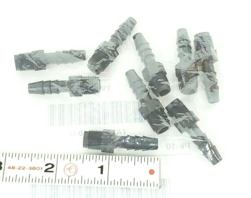 PACK OF 10 NEW THOGUS BARBED X MNPT MALE ADAPTERS 1VRK7, TA1024/P-10-G