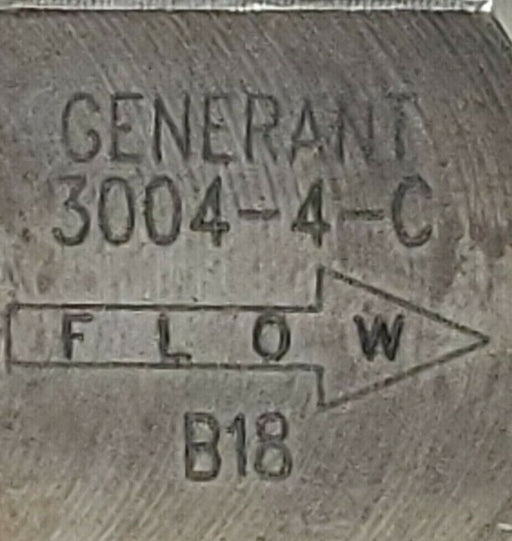 NIB GENERANT 3004-4-C NEEDLE VALVE 30044C