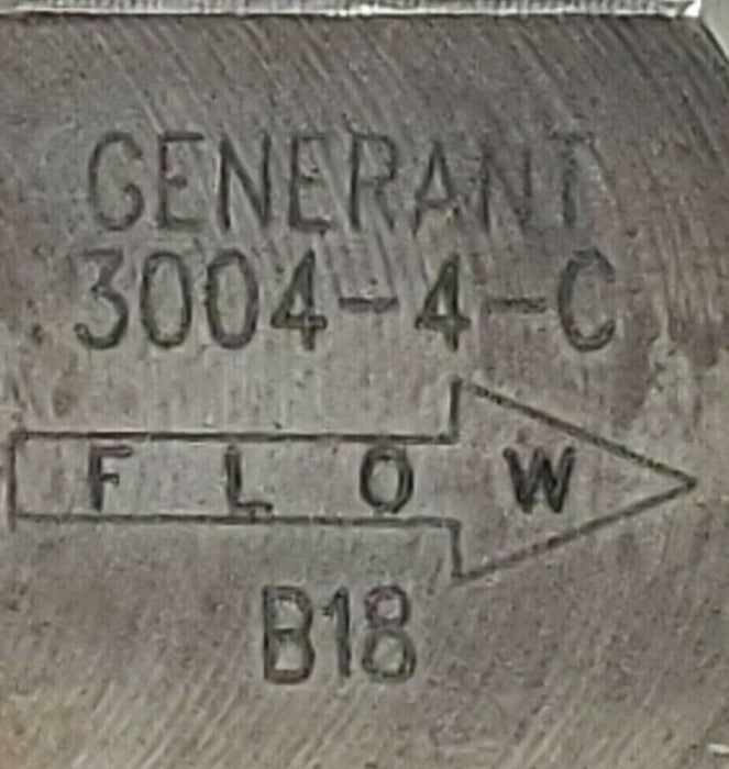 NIB GENERANT 3004-4-C NEEDLE VALVE 30044C