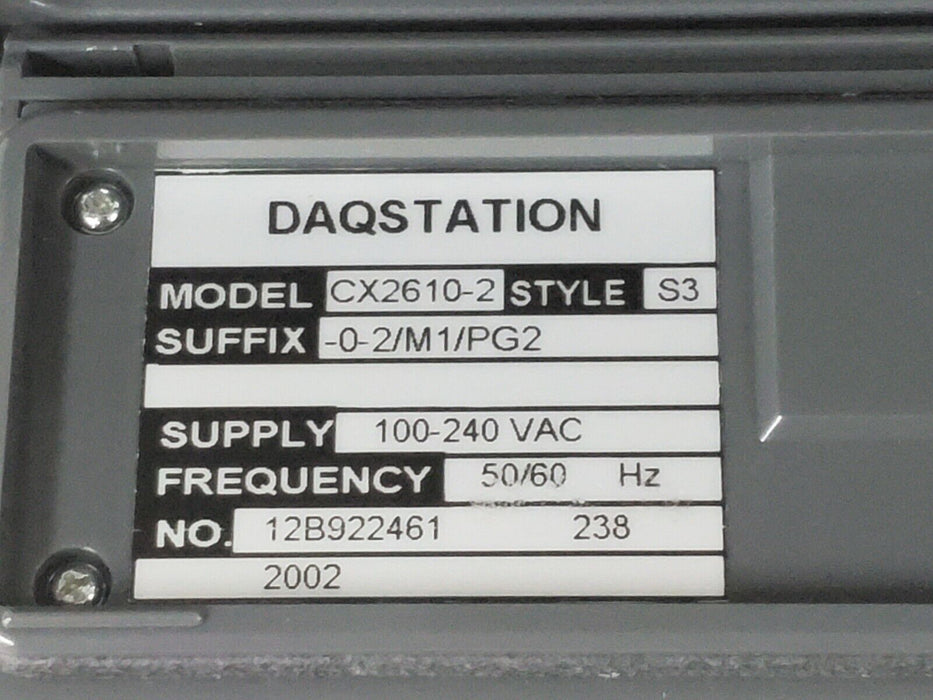 YOKOGAWA CX2610-2-0-2/M1/PG2 DAQSTATION STYLE: S3 B8700CL B8700CM B8700CN