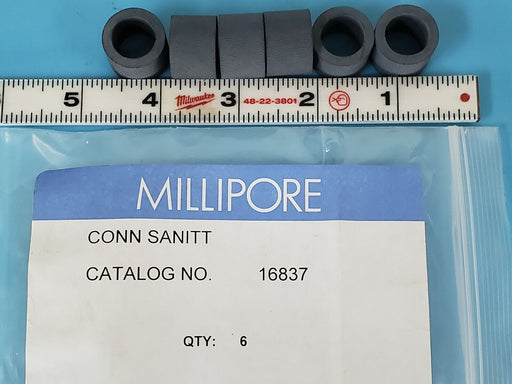 LOT OF 6 NEW MILLIPORE 16837 CONN SANITT