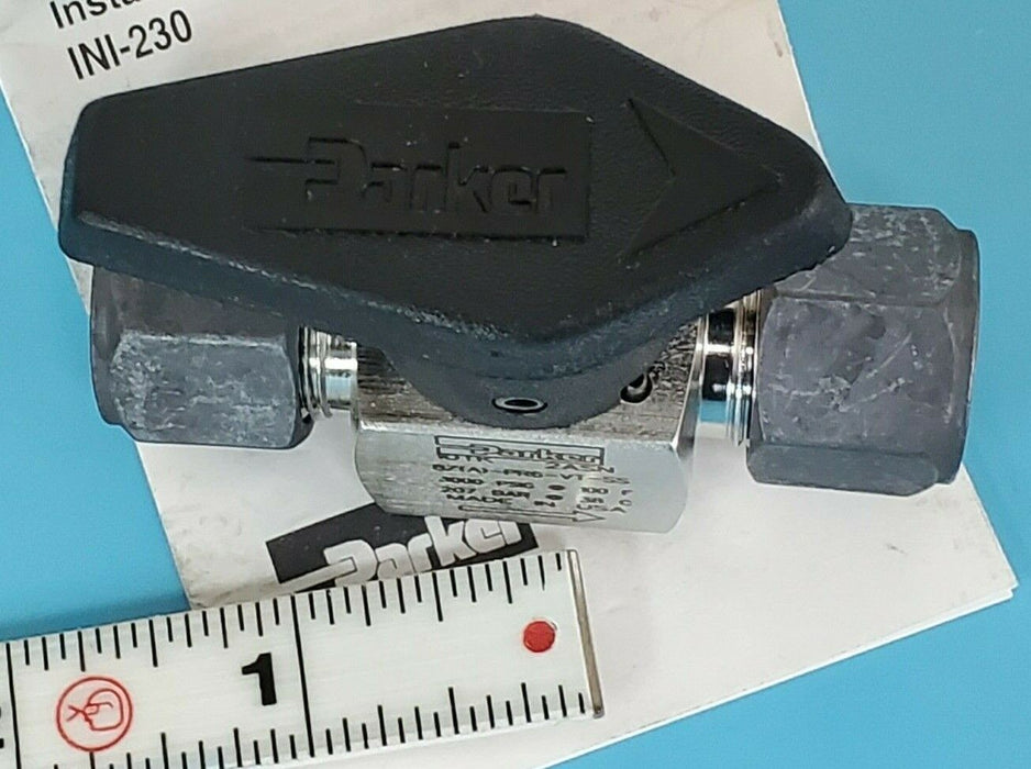 NIB PARKER 8Z-PR6-VT-SS PLUG VALVE 8ZPR6VTSS