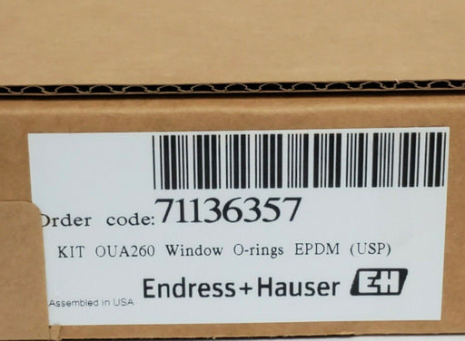 NIB ENDRESS + HAUSER KIT OUA260 WINDOW O-RINGS EPDM (USP) 71136357