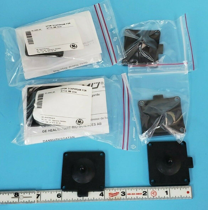 LOT OF 6 NEW GE HEALTHCARE 44-5493-94 EPDM DN10 DIAPHRAGMS FOR 6-10MM DIA.