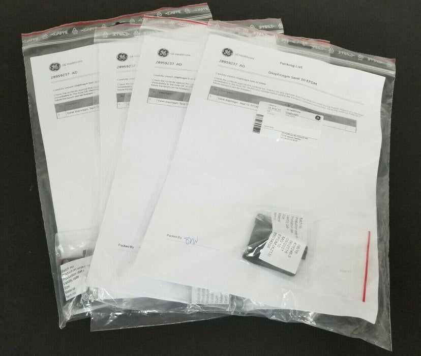 LOT OF 4 NEW GE HEALTHCARE 28-9592-37 VALVE DIAPHRAGMS DN10 EPDM 28959237 AD