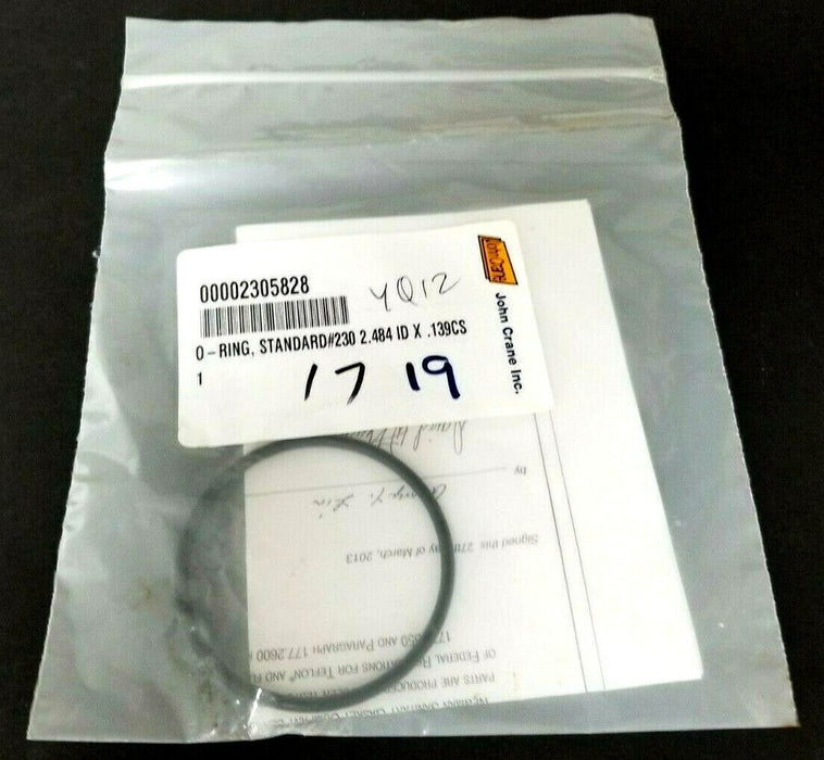 NEW JOHN CRANE 00002305828 0-RING, STANDARD # 230 2.484 ID X .139CS