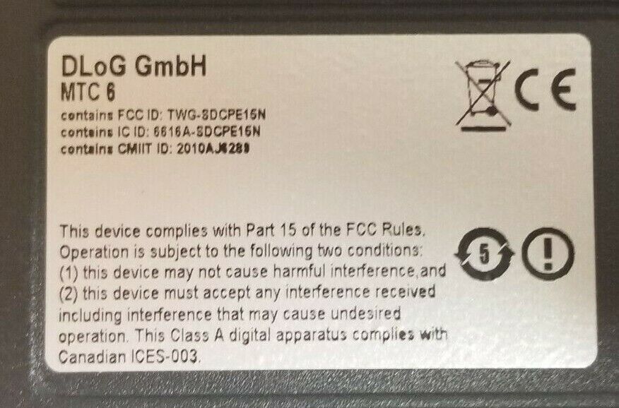 ADVANTECH DLOG MTC 6/10 (EOL) IN VEHICLE TERMINAL 24/48V 2.5A/1.2A 1.1GHZ MTC610