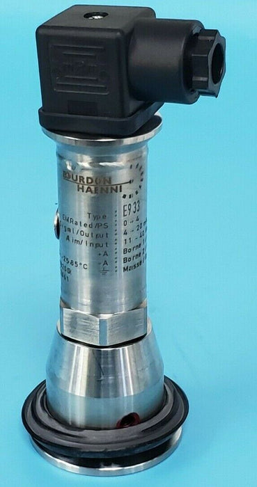 NEW BOURDON HAENNI TYPE: E933 PRESSURE TRANSMITTER 0-4 BAR 4-20mA 11-40VDC