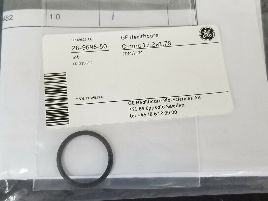 LOT OF 4 NEW GE HEALTHCARE 28-9695-50 O-RINGS 17.2 x 1.78 FPM/FKM 28969559 AB