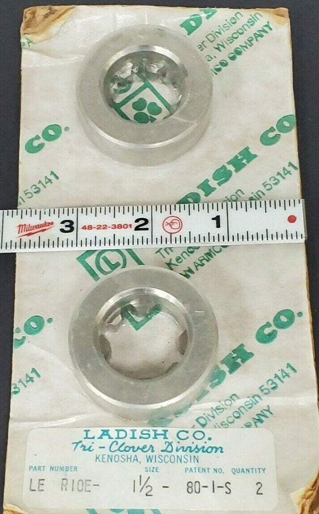 LOT OF 2 NEW TRI-CLOVER LE R10E-1-1/2-80-1-S WEAR RINGS