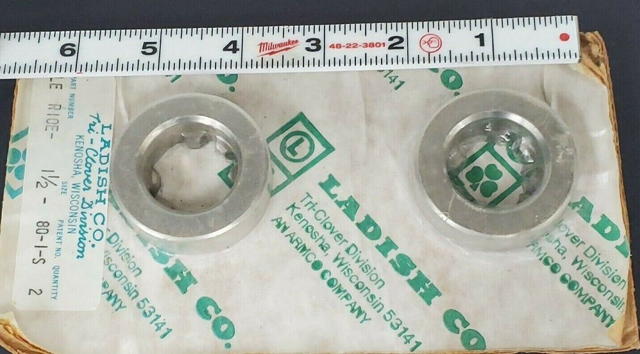 LOT OF 2 NEW TRI-CLOVER LE R10E-1-1/2-80-1-S WEAR RINGS