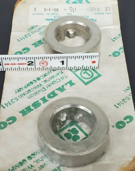 LOT OF 2 NEW TRI-CLOVER LE R10E-1-1/2-80-1-S WEAR RINGS