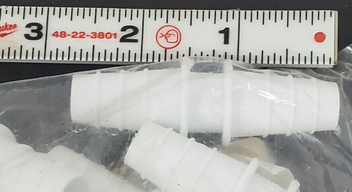 PACK OF 10 NEW COLE PARMER INSTRM. 6288-60 STRAIGHT CONNECTORS SIZE: 14-15-16MM