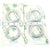 LOT OF 4 NEW TRI-CLOVER EK R60E-2-80-2 SEAL PUMP RINGS R60E2802