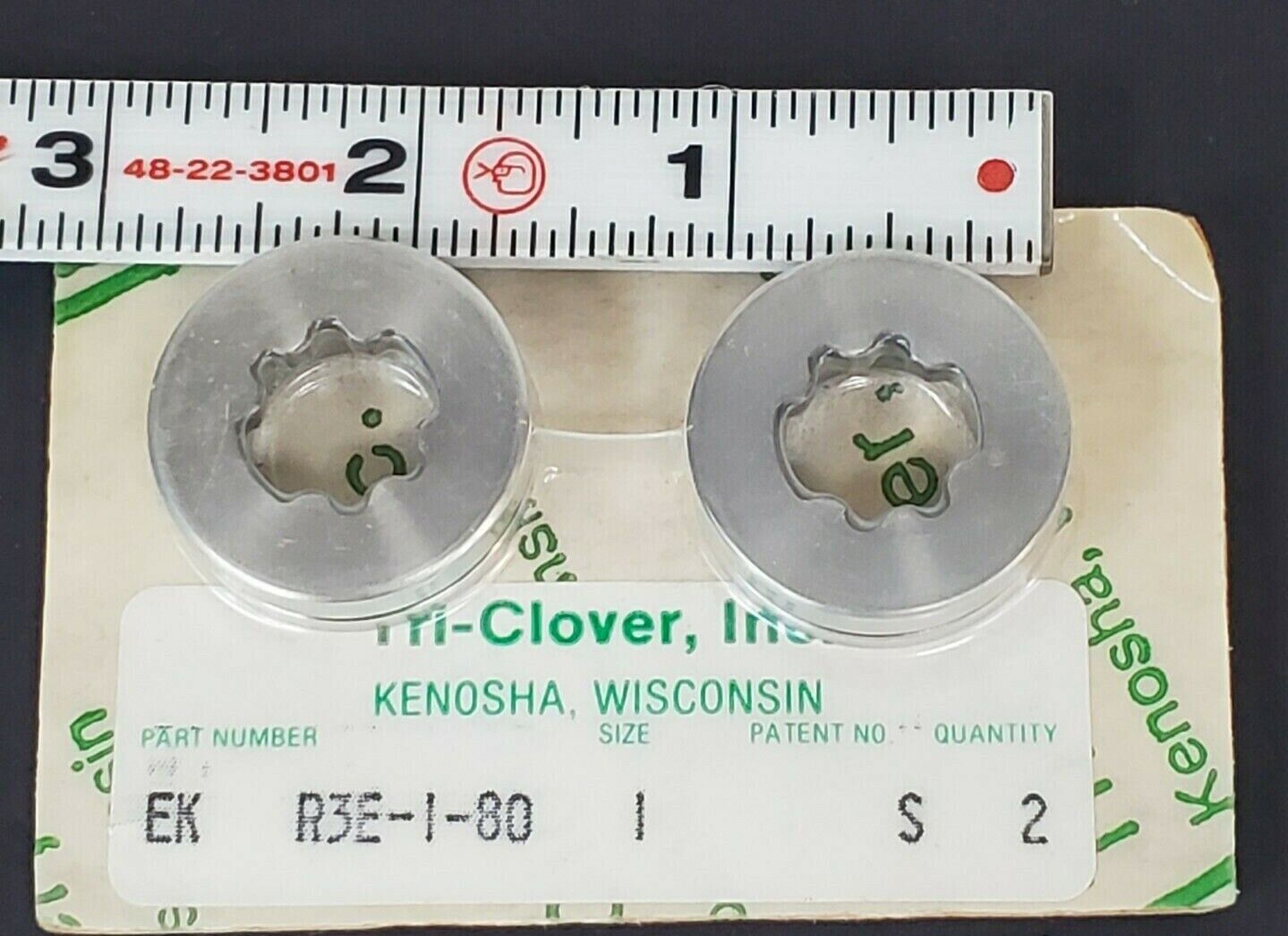 LOT OF 2 NEW TRI-CLOVER EK R3E-1-80-1-S SEAL RINGS R3E-1-80 SIZE 1