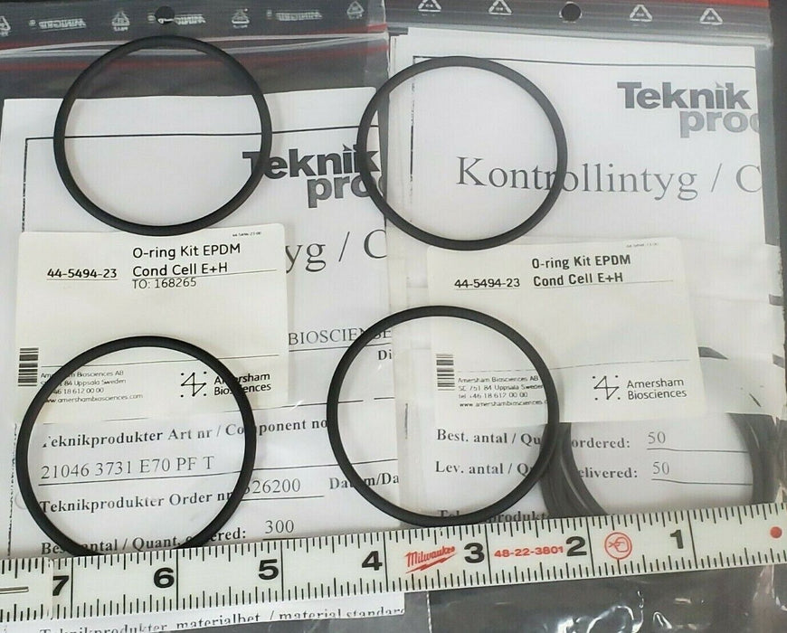 LOT OF 2 NEW AMERSHAM BIOSCIENCES 44-5494-23 O-RING KITS EPDM COND. CELL E+H