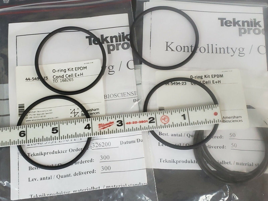 LOT OF 2 NEW AMERSHAM BIOSCIENCES 44-5494-23 O-RING KITS EPDM COND. CELL E+H