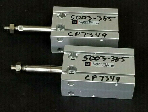 LOT OF 2 NEW SMC CU20-30D DOUBLE ACTING CYLINDERS FREE MOUNT 20MM CU2030D