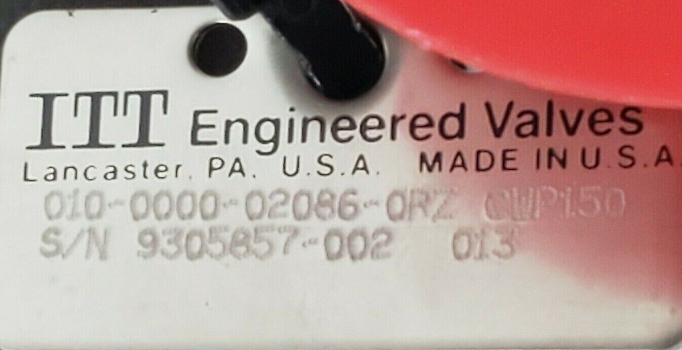 NEW ITT ADVANTAGE 010-0000-02086-0RZ CWP150 ACTUATOR VALVE 90PSI