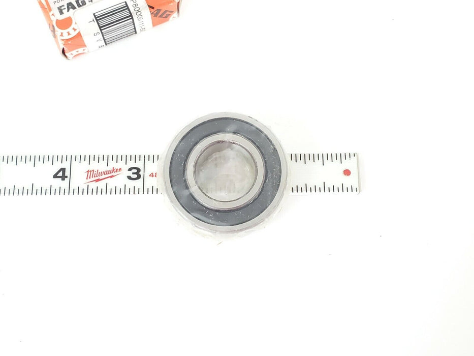 NIB FAG 6004.2RSR BALL BEARING SINGLE ROW DEEP GROOVE 60042RSR