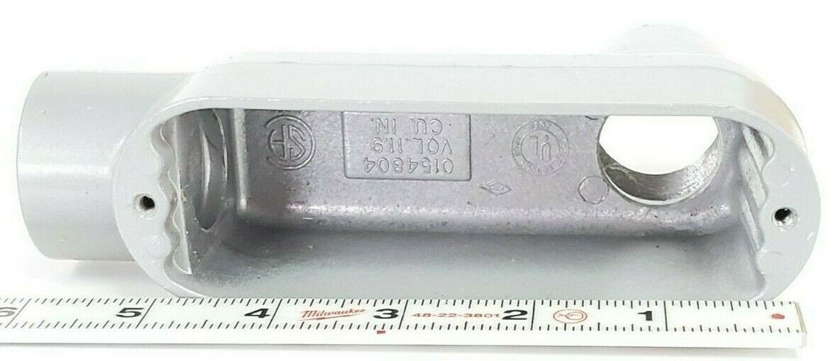 BOX OF 3 NEW KILLARK OLB-3, O SERIES TYPE LB CONDUIT BODIES ALUMINUM 1IN