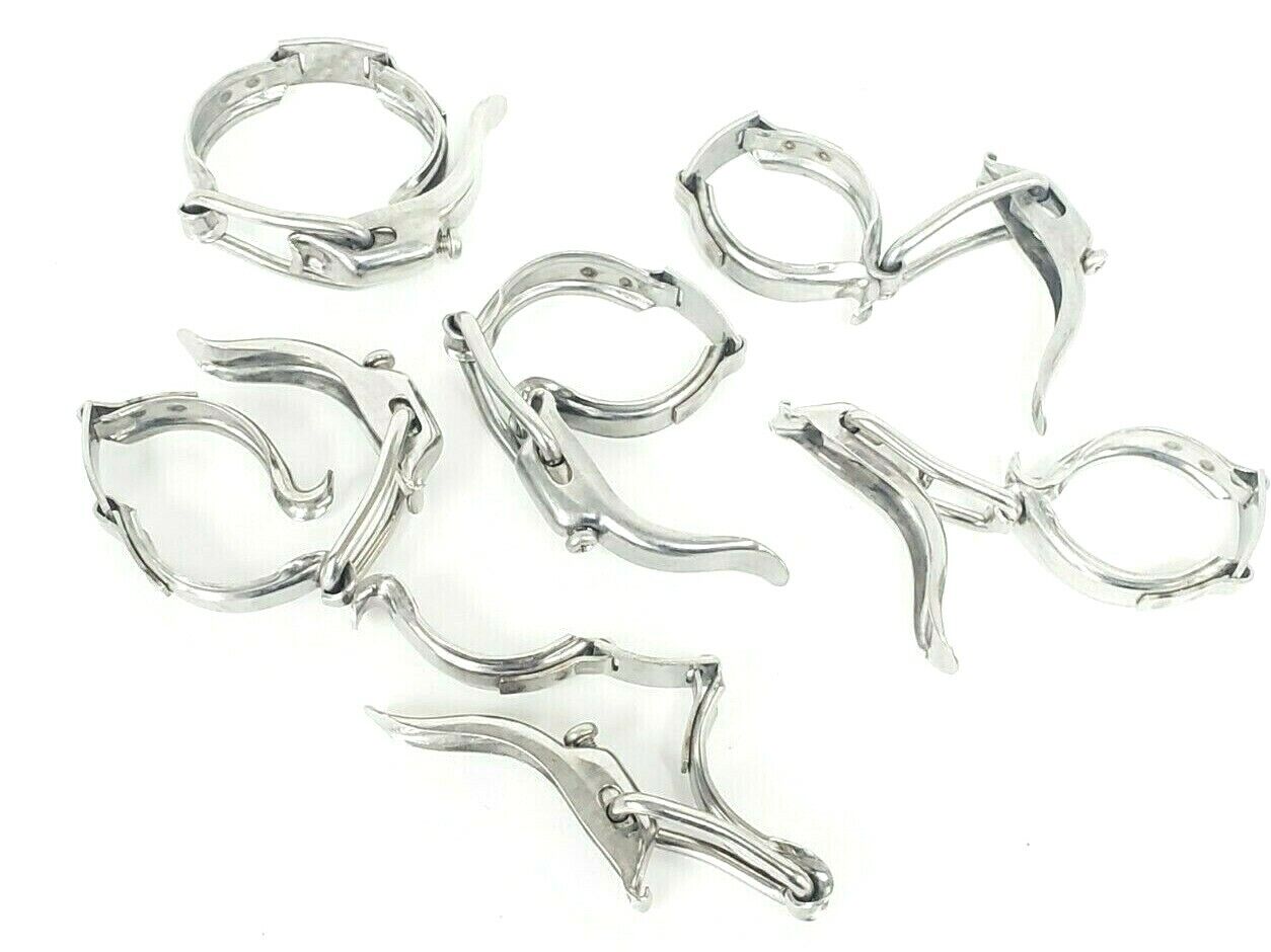 LOT OF 6 NEW TRI-CLAMPS 304 13MHLA150 CLAMPS TYPE 13 304 SS 1-1/2''